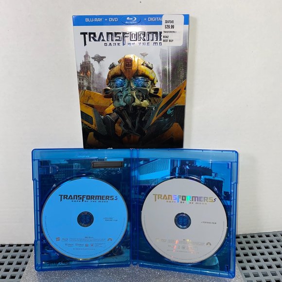 Transformers "Dark of the Moon" DVD & Blu Ray 2011 PG13 LaBeouf 2 Discs - Picture 2 of 6